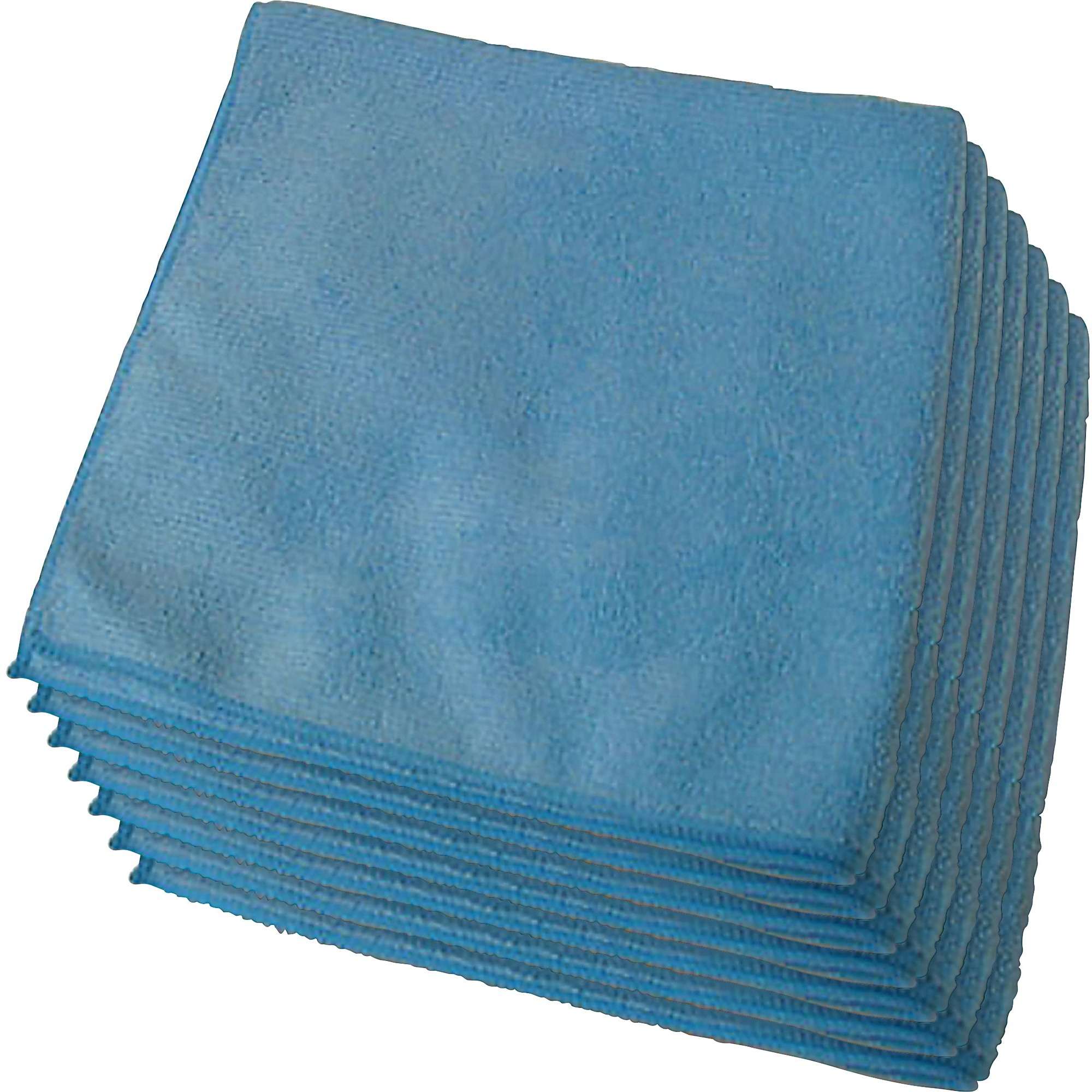 Genuine Joe General Purpose Microfiber Cloth - Cloth - 16" Width x 16" Length - 15 / Carton - Blue