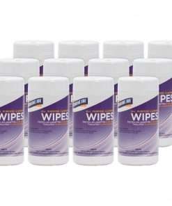 Genuine Joe All Purpose Cleaning Wipes - Wipe - 5.13" Width x 5.88" Length - 100 / Canister - 12 / Carton - Multi