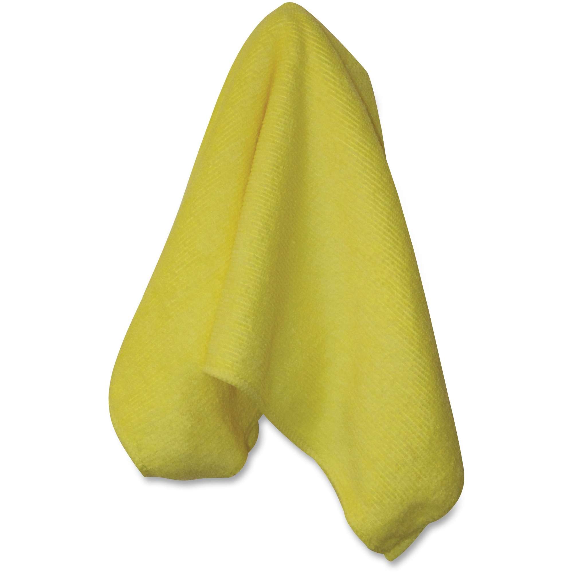 Genuine Joe General-purpose Microfiber Cloth - Cloth - 16" Width x 16" Length - 15 / Carton - Yellow