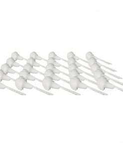 Genuine Joe Value Plus Cone Bowl Mop - 4.50" Head - 12" Handle - 25 / Carton - White