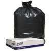 Genuine Joe Low Density Black Can Liners - 56 gal Capacity - 43" Width x 47" Length - 1.20 mil (30 Micron) Thickness - Low Density - Black - 100/Carton - Can