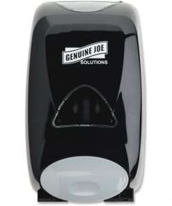 Genuine Joe Solutions 1250 ml Foam Soap Dispenser - Manual - 1.32 quart Capacity - Black - 1Each