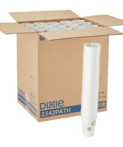 Dixie Pathways Paper Hot Cups by GP Pro - 50 / Pack - 12 fl oz - 20 / Carton - White - Paper - Hot Drink