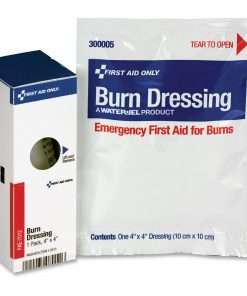 First Aid Only SmartCompliance Refill Burn Dressing - 4" x 4" - 1Each - White, Blue
