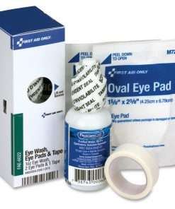 First Aid Only SmartCompliance Refill Eye Wash Kit - 71 x Piece(s) For 10+ x Individual(s) - 4.3" Height x 1.9" Width1.5" Length - Metal, Metal Case - 1 Each