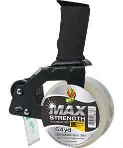 Duck Brand Max Strength Packaging Tape Dispenser Gun - Foam - Clear - 1 Each