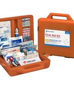 First Aid Only 50-Person Bulk Weatherproof First Aid Kit - ANSI Compliant - 215 x Piece(s) For 50 x Individual(s) - 13.3" Height x 13.3" Width x 4.3" Depth Length - Plastic Case - 1 Each