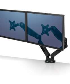 Fellowes Platinum Series Dual Monitor Arm - 2 Display(s) Supported - 46" Screen Support - 40 lb Load Capacity - 1 Each