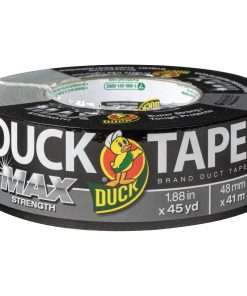 Duck MAX Strength Duct Tape - 45 yd Length x 1.88" Width - Rubber Backing - 1 / Each - Gray