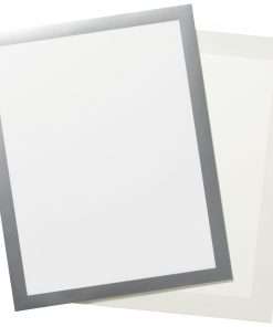 DURABLE&reg; DURAFRAME&reg; Self-Adhesive Magnetic Tabloid Sign Holder - Horizontal or Vertical, 12.25" x 18" Frame Size - Holds 11" x 17" Insert, 2 -Pack, Silver