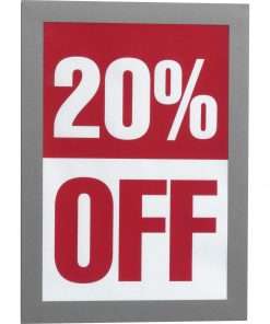 DURABLE&reg; DURAFRAME&reg; Self-Adhesive Magnetic Half-Letter Sign Holder - 6.5" x 9.5" Frame Size - Rectangle - Horizontal or Vertical - Self-adhesive, Magnetic - 2 / Pack - Silver