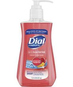 Dial Pomegranate Antibacterial Hand Soap - Pomegranate Scent - 7.5 fl oz (221.8 mL) - Kill Germs - Hand, Skin - Red - Residue-free - 1 Each