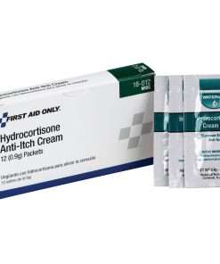 First Aid Only Hydrocortisone Cream - For Skin Irritation, Skin Rashes, Skin Inflammation - 12 / Box - 12 Per Box