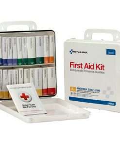 First Aid Only 50-Person Unitized Plastic First Aid Kit - ANSI Compliant - 24 x Piece(s) For 50 x Individual(s) - 3" Height x 10" Width10" Length - Plastic Case - 1 Each