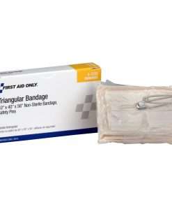 First Aid Only 40" Triangular Bandage - 4" x 2.25" - 1/Each - 100 Per Carton - Off White