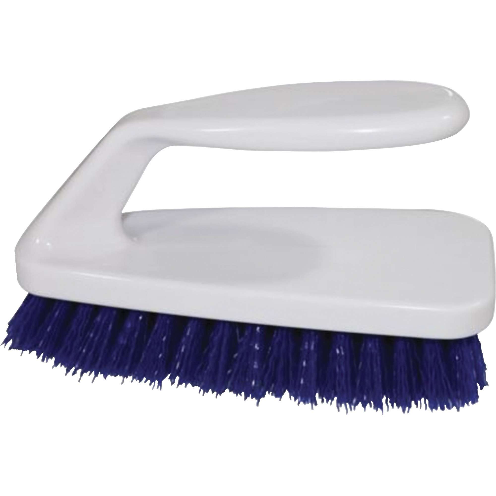 Genuine Joe GJO99658, Iron Handle Scrub Brush, 1 Each, Blue,White - 6.3" Overall Length - Iron Handle - 1 Each