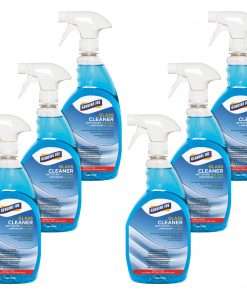 Genuine Joe Non-Ammoniated Glass Cleaner - Ready-To-Use Spray - 32 fl oz (1 quart) - 6 / Carton - Blue