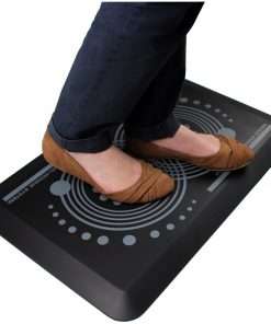 AFS-TEX 2000 Anti-Fatigue Mat - Indoor - 32" Length x 20" Width x 0.75" Thickness - Rectangle - Polyurethane - Midnight Black