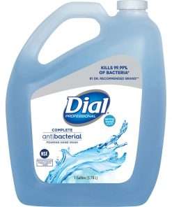 Dial Professional Foaming Hand Wash - Spring Water Scent - 1 gal (3.8 L) - Kill Germs - Hand - Blue - 1 Each