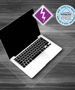 Desktex Anti-Static Desk Pad - 36" Width x 20" Depth - Polyvinyl Chloride (PVC) - Clear