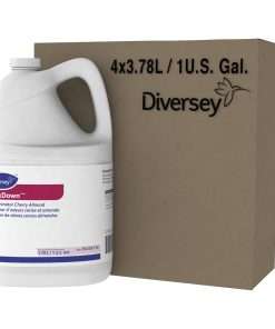 Diversey BreakDown Odor Eliminator - Concentrate Liquid - 128 fl oz (4 quart) - Cherry Almond Scent - 4 / Carton - Red