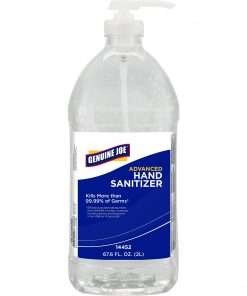 Genuine Joe Hand Sanitizer - Fresh Citrus Scent - 67.6 fl oz (1999.2 mL) - Kill Germs, Bacteria Remover - Hand - Clear - Hygienic, Non-drying - 1 Each