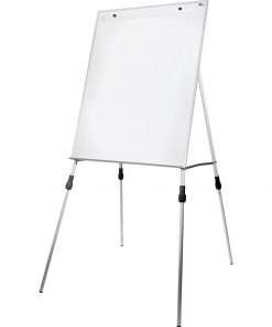 Flipside Multi-use Dry-Erase Easel Stand - 27.5" (2.3 ft) Width x 32" (2.7 ft) Height - White Aluminum Surface - Steel Frame - Rectangle - Floor Standing, Tabletop - 1 Each