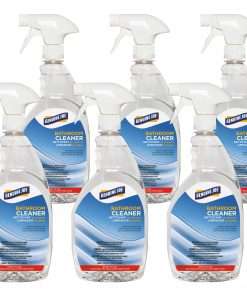 Genuine Joe Peroxide Power Restroom Cleaner Spray - Ready-To-Use Spray - 32 fl oz (1 quart) - 6 / Carton - Clear