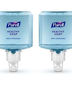 PURELL&reg; ES4 0.5% BAK Antimicrobial Foam Soap - 40.6 fl oz (1200 mL) - Hand, Skin - Blue - Bio-based, Dye-free - 2 / Carton