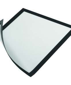 DURABLE&reg; DURAFRAME&reg; Magnetic Letter Sign Holder - Horizontal or Vertical, 9.5" x 12" Frame Size - Holds 8.5" x 11" Insert, 2 -Pack, Black