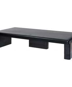 DAC Stax Ergonomic Height Adjustable Ultra Wide Monitor Stand - 66 lb Load Capacity - 4.8" Height x 22" Width x 10.5" Depth - Plastic - Black - TAA Compliant