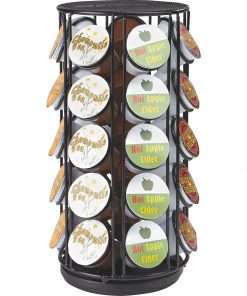 Mind Reader 35-pod Coffee Carousel - 35 x Coffee Pod - 12.3" Height x 6.1" Width6.1" Length - Black - 1 Each