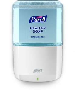 PURELL&reg; ES6 Touch-free Hand Soap Dispenser - Automatic - 1.27 quart Capacity - Support 4 x C Battery - Locking Mechanism, Durable, Wall Mountable, Touch-free - White - 1 / Each