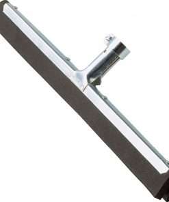 Ettore Wipe 'n Dry Floor Squeegee - 22" Rubber Blade - Durable, Rust Resistant, Long Lasting - Steel Gray