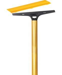 Ettore Heavy Duty Floor Scraper - 4" Carbon Steel Blade - 48" Anodized Aluminum Handle - Heavy Duty, Angled Head - Gold