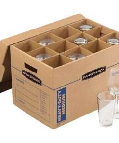 Bankers Box SmoothMove Kitchen Moving Kit - Internal Dimensions: 12.25" Width x 18.50" Depth x 12" Height - External Dimensions: 13.1" Width x 20.1" Depth x 12.4" Height - Lift-off Closure - Triple End/Double Side/Double Bottom Wall - Corrugated Paper - Kraft - For Fragile Product, Kitchen Appliance, Glassware, Stemware, Crystal - Recycled - 40 / Carton