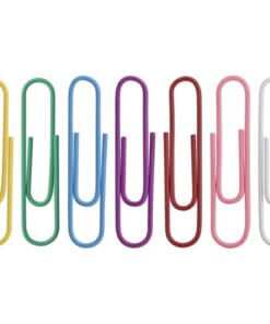 multi colored paper clips