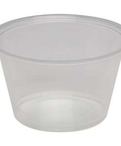 Dixie Portion Cups by GP Pro - 200 - 4 fl oz - 12 / Carton - Clear - Plastic - Sauce