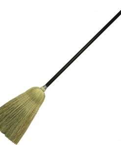 Genuine Joe GJO58564, Corn Blend Janitor Broom, 6 / Carton, Black - Corn Bristle - 58.8" Overall Length - 6 / Carton