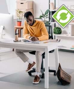 Ecotex Evolutionmat Anti-slip Rectangular Chairmat - Hard Floor, Pile Carpet, Home, Office - 59.06" Length x 47.24" Width - Rectangle - Polymer - Clear