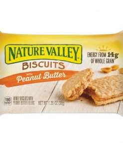 NATURE VALLEY Flavored Biscuits - Peanut Butter, Honey - Box - 1.35 oz - 16 / Box
