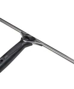 Ettore Pro Squeegee - Rubber Blade - Ergonomic Handle, Changeable Blade, Non-slip Grip, Streak-free - Black, Silver