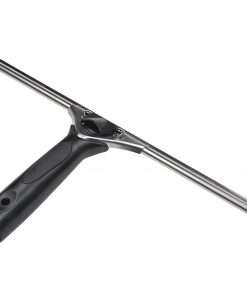 Ettore Pro Squeegee - Rubber Blade - Ergonomic Handle, Changeable Blade, Non-slip Grip, Streak-free - Black, Silver