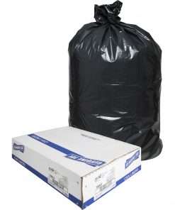 Genuine Joe Slim Jim 23-gallon Can Liners - 23 gal Capacity - 28.50" Width x 43" Length - Low Density - Black - 72/Pallet - 150 Per Box - Office Waste, Food, Can