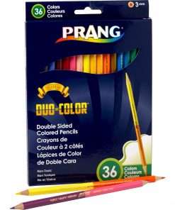 Prang Duo Colored Pencil - 3 mm Lead Diameter - Fine Point - 1 / Set