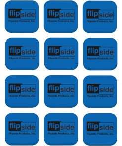 Flipside Magnetic Whiteboard Student Erasers - Blue - Square - EVA Foam - 2" Width x 2" Height x - 2" Length - 12 / Set - Magnetic