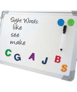 Flipside Magnetic Dry-Erase Desktop Easel - 18" (1.5 ft) Width x 12" (1 ft) Height - White Aluminum Surface - Desktop - 1 / Carton