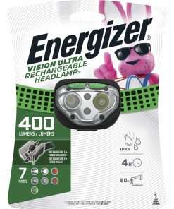Energizer Vision Ultra HD Rechargeable Headlamp (Includes USB Charging Cable) - Green