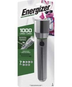 Energizer Vision HD Rechargeable LED Metal Flashlight (includes USB cable for recharging) - Aluminum Alloy - Aluminum
