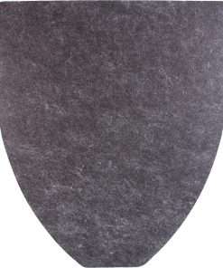 Genuine Joe Disposable Urinal Floor Mat - Urinal - 21" Length x 17.40" Width x 0.30" Thickness - Fiber - Charcoal Black